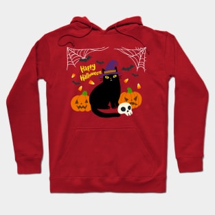 Happy Halloween cat Hoodie